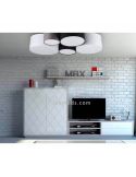 Plafon de techo salón serie Hotel foto de ambiente marca Trio Lighting | LeonLeds.com