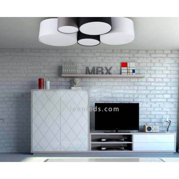 Plafonnier salon Photo de la série Hotel de la marque environnementale Trio Lighting | LeonLeds.com