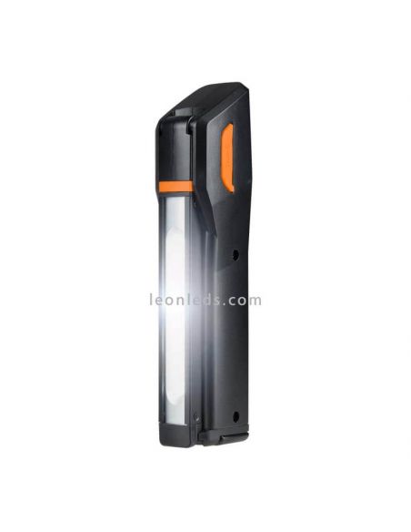 Linterna plegable de inspección LEDinspect SLIM 500 lúmenes | LeónLeds Iluminación | Linterna de mano plegable encendida