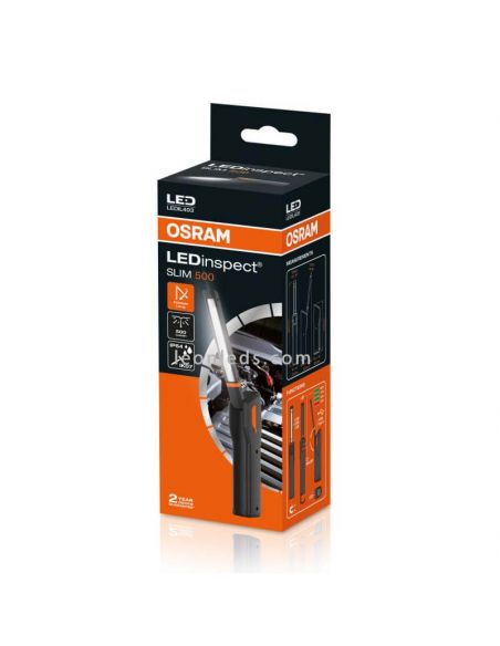 Linterna plegable de inspección LEDinspect SLIM 500 lúmenes | LeónLeds Iluminación | Linterna de mano OSRAM