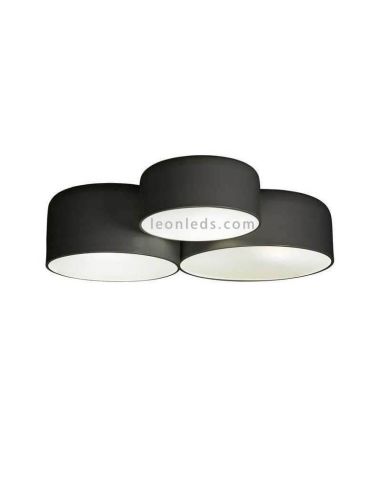 Candeeiro de tecto design em preto mate, série Pot, marca Ole by Fm | Leon Iluminação LED