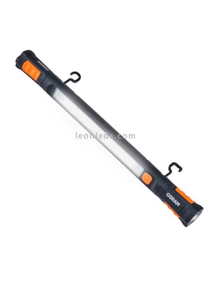 Lampe d'inspection LEDinspect UTILITY1000 avec base magnétique rotative | Éclairage LeónLeds | avec deux crochets