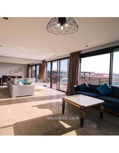 Plafonnier Alambre noir Haval photo de la marque d'environnement Trio Lighting | Éclairage LeonLeds