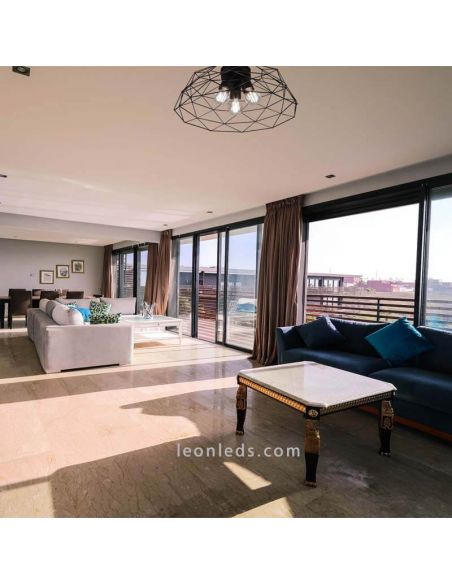 Plafonnier Alambre noir Haval photo de la marque d'environnement Trio Lighting | Éclairage LeonLeds