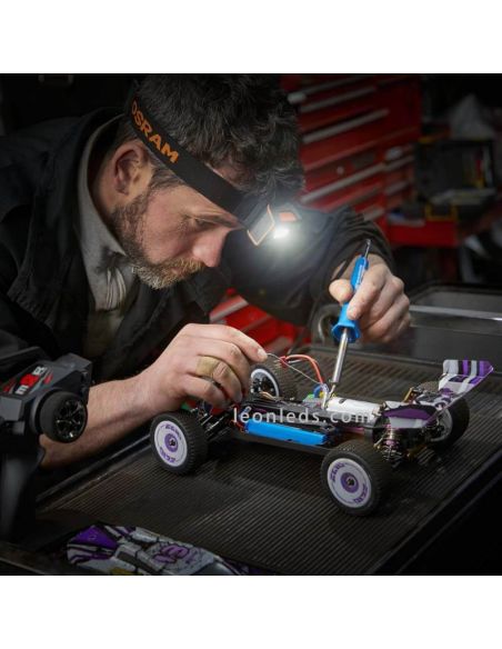 Linterna frontal de cabeza LEDinspect HEADTORCH250 | LeónLeds Iluminación | Linterna de cabeza con luz LED para taller