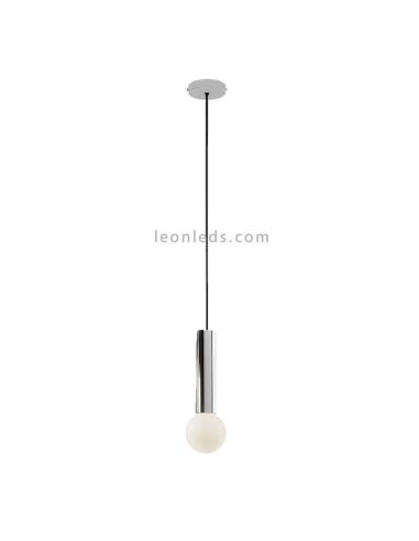 Suspension E14 Mist en acier et verre chromé