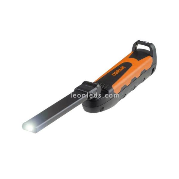 Linterna plegable de bolsillo multieje LEDinspect POCKET PRO400 | LeónLeds Iluminación | Linterna naranja