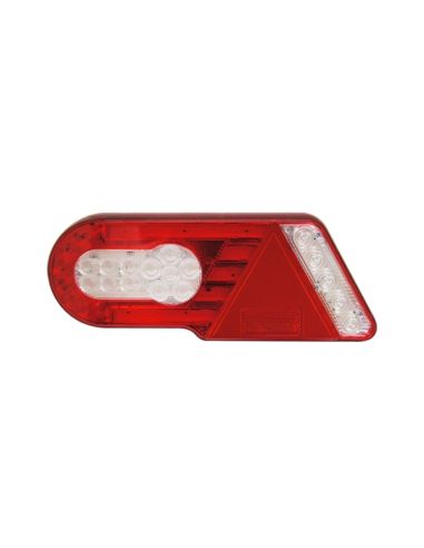 Piloto Trasero LED con Triángulo válido para 12V y 24V, para camión o remolque bañera plataforma | LeonLeds Iluminación