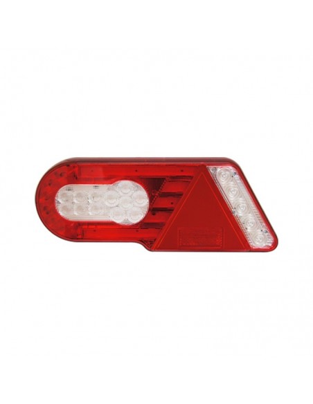 Piloto Trasero LED con Triángulo válido para 12V y 24V, para camión o remolque bañera plataforma | LeonLeds Iluminación