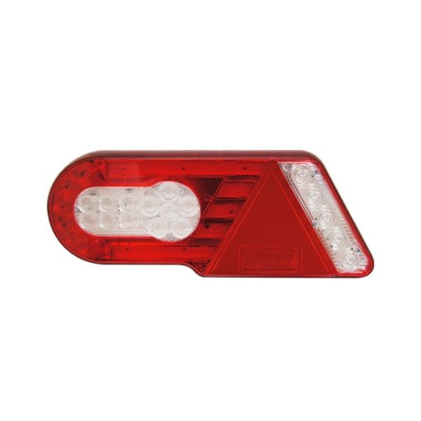 Piloto Trasero LED con Triángulo válido para 12V y 24V, para camión o remolque bañera plataforma | LeonLeds Iluminación