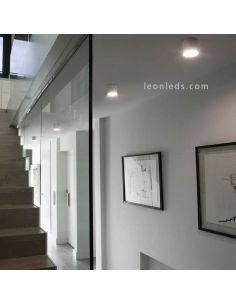 Plafón LED serie Haru color negro marca Faro Barcelona - LeonLeds Iluminación 2