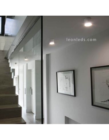 Plafón LED Haru Faro Barcelona foto de ambiente LeonLeds Iluminación