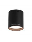 Plafón LED serie Haru color negro marca Faro Barcelona - LeonLeds Iluminación