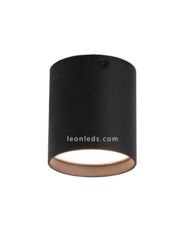 Plafón LED serie Haru color negro marca Faro Barcelona - LeonLeds Iluminación