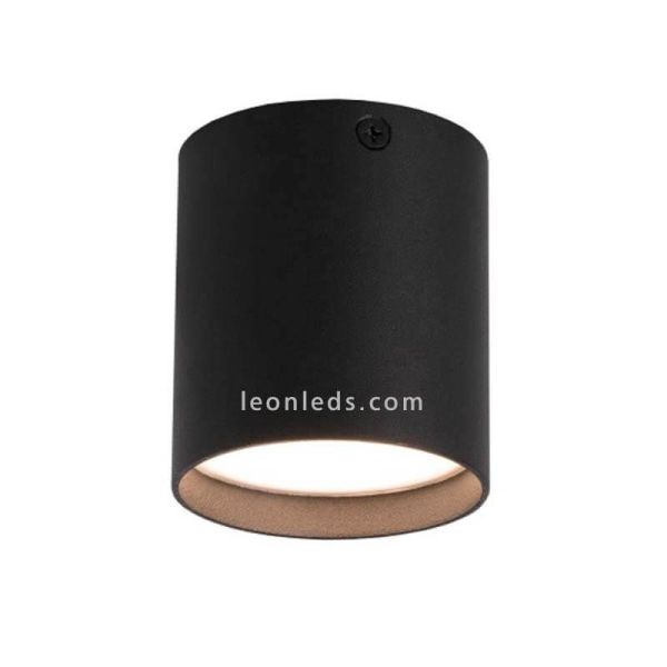 Plafón LED serie Haru color negro marca Faro Barcelona - LeonLeds Iluminación