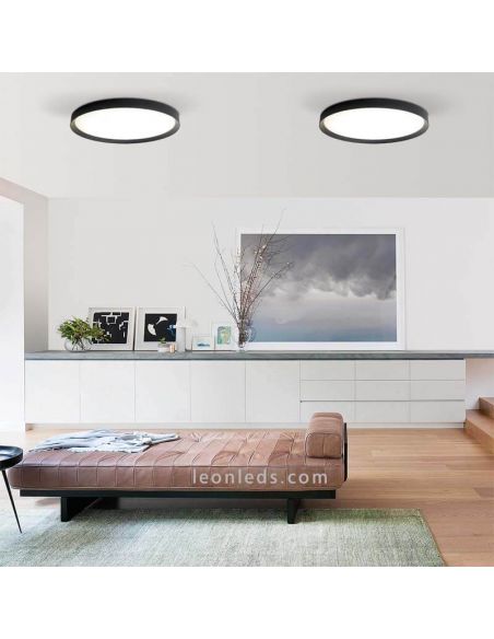 Plafonnier LED forme ronde série Minsk marque ACB éclairage photo ambiant