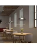 Lámparade techo LED empotrable Plat fumé LedsC4