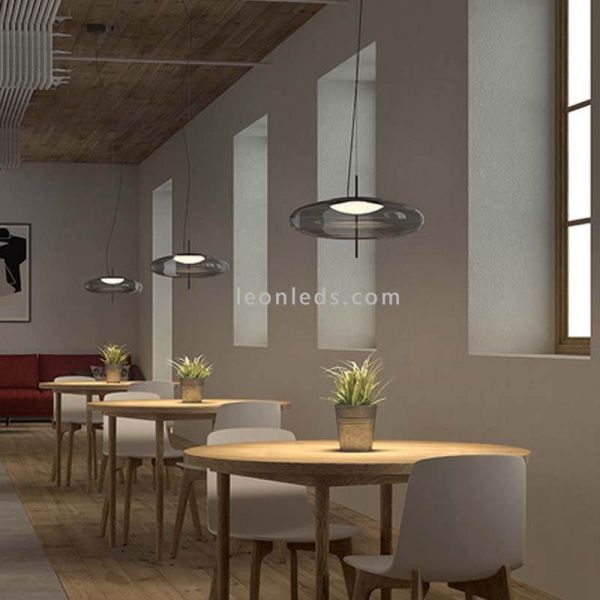 Lámparade techo LED empotrable Plat fumé LedsC4