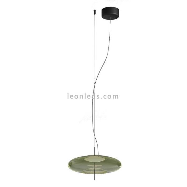 Lámparade techo LED empotrable Plat verde