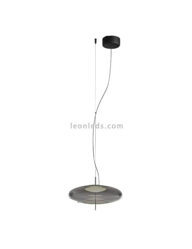 Lámparade techo LED empotrable Plat fumé