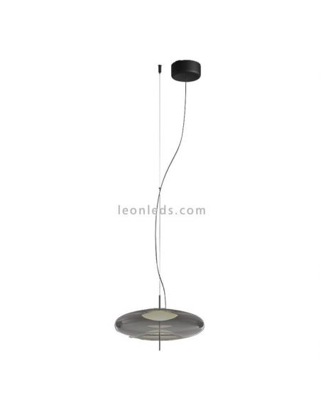 Lámparade techo LED empotrable Plat fumé