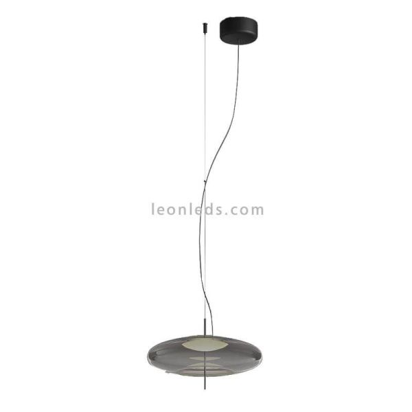 Lámparade techo LED empotrable Plat fumé