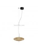 Lámpara colgante LED Plat regulable ambar