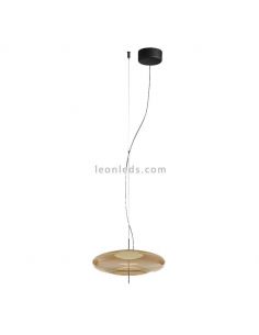 Lámpara colgante LED Plat regulable ambar