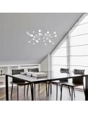 Lámpara Led colgante foto ambiente serie ADN color Blanco Mate marca Mantra | LeonLeds Iluminación