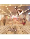 Lámpara de sobremesa color Cobre serie Jasper foto de ambiente marca Trio Lighting Leonleds