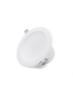 Downlight de LED 7W para sustituir Halogenos con aro de color blanco modelo Basik de Leds Factory | LeonLeds Iluminación