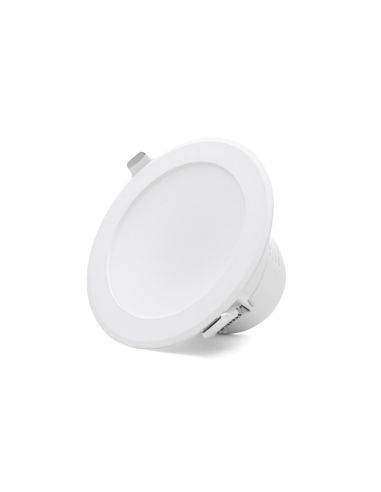 Downlight de LED 7W para sustituir Halogenos con aro de color blanco modelo Basik de Leds Factory | LeonLeds Iluminación
