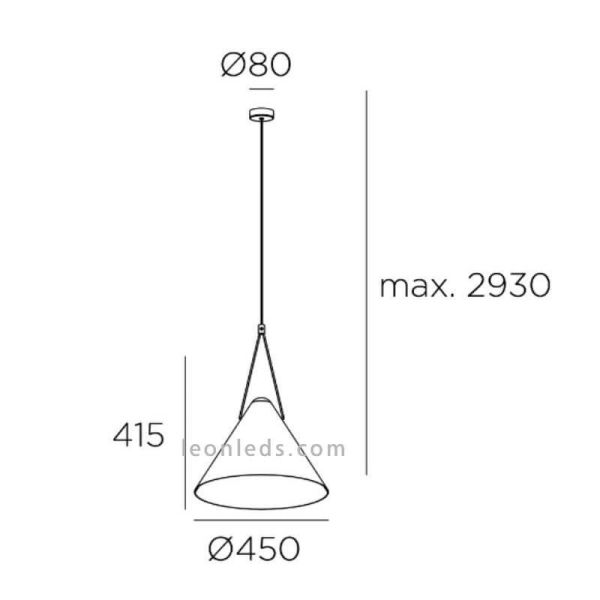 Lámpara de techo moderna negra Super...