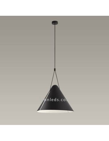 Lámpara de techo moderna negra Super...