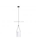 Lámpara colgante cilíndrica moderna Attic Pendant 1xE27 | LeónLeds Iluminación | color blanco