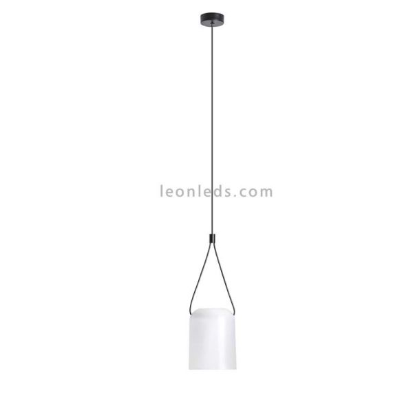 Lámpara colgante cilíndrica moderna Attic Pendant 1xE27 | LeónLeds Iluminación | color blanco