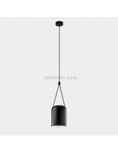 Suspension cylindrique contemporaine Attic Pendant 1xE27 | Éclairage LeónLeds | couleur noire