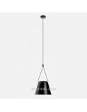 Lámpara colgante Conic Shape Attic Pendant 1xE27 | LeónLeds Iluminación | luminaria negra