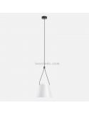 Lámpara colgante Conic Shape Attic Pendant 1xE27 | LeónLeds Iluminación | luminaria blanca