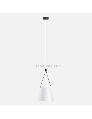 Lámpara colgante Conic Shape Attic Pendant 1xE27 | LeónLeds Iluminación | luminaria blanca