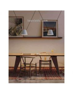 Lampe suspendue pour source lumineuse latérale Attic Pendant 1xE27 | Éclairage LeónLeds | lampe blanche 2