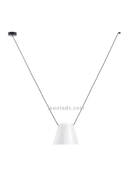 Candeeiro de suspensão para fonte de luz lateral Pendente de sótão 1xE27 | LeónIluminação Leds | lâmpada branca