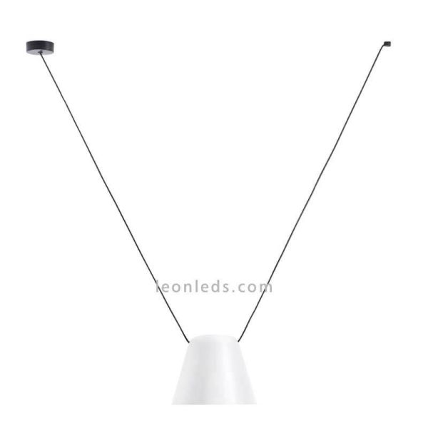Lámpara colgante para punto de luz lateral Attic Pendant 1xE27 | LeónLeds Iluminación | Lámpara blanca