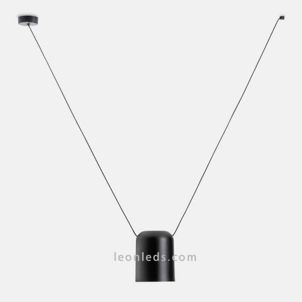 Suspension cylindrique pour source lumineuse latérale Attic Pendant 1xE27 | Éclairage LeónLeds | luminaire noir