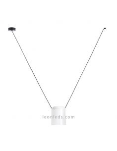 Lámpara colgante cilíndrica para punto de luz lateral Attic Pendant 1xE27 | LeónLeds Iluminación | Luminaria blanca
