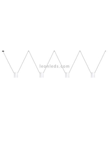 Lámpara colgante con 4 pantallas...