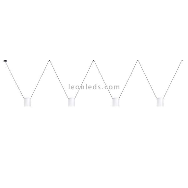 Lámpara colgante con 4 pantallas...