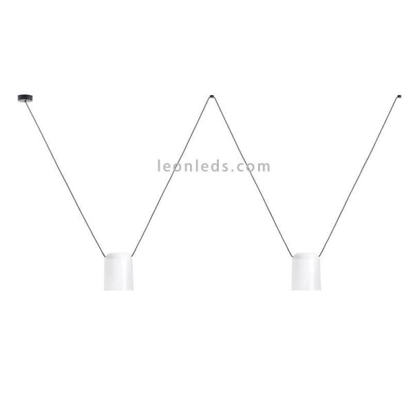 Lampe de plafond avec 2 abat-jour...