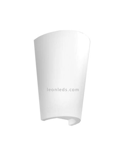 Aplique para zonas de exterior en forma de teja con luz y maceta | LeonLeds Iluminación