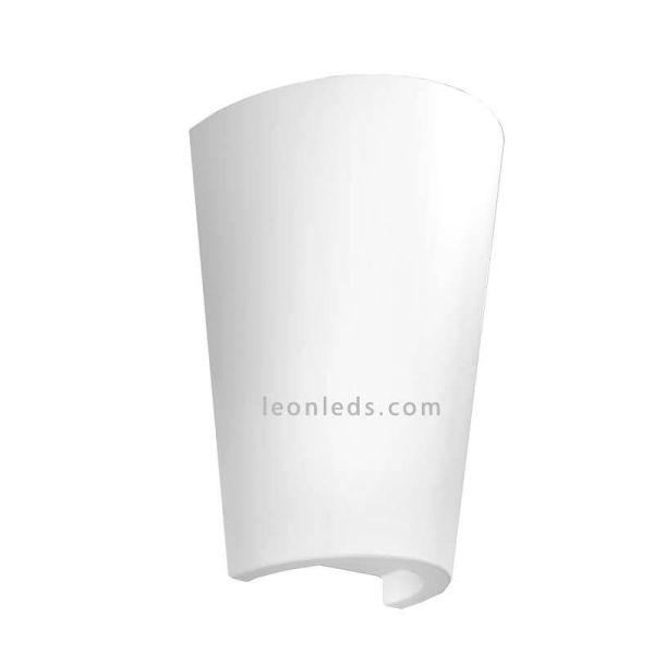 Aplique para zonas de exterior en forma de teja con luz y maceta | LeonLeds Iluminación